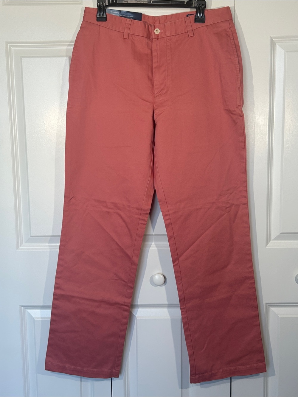 Vineyard Vines Coral Straight-Leg Chinos